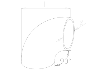 Weldable Elbows - Model 0650 CAD Drawing